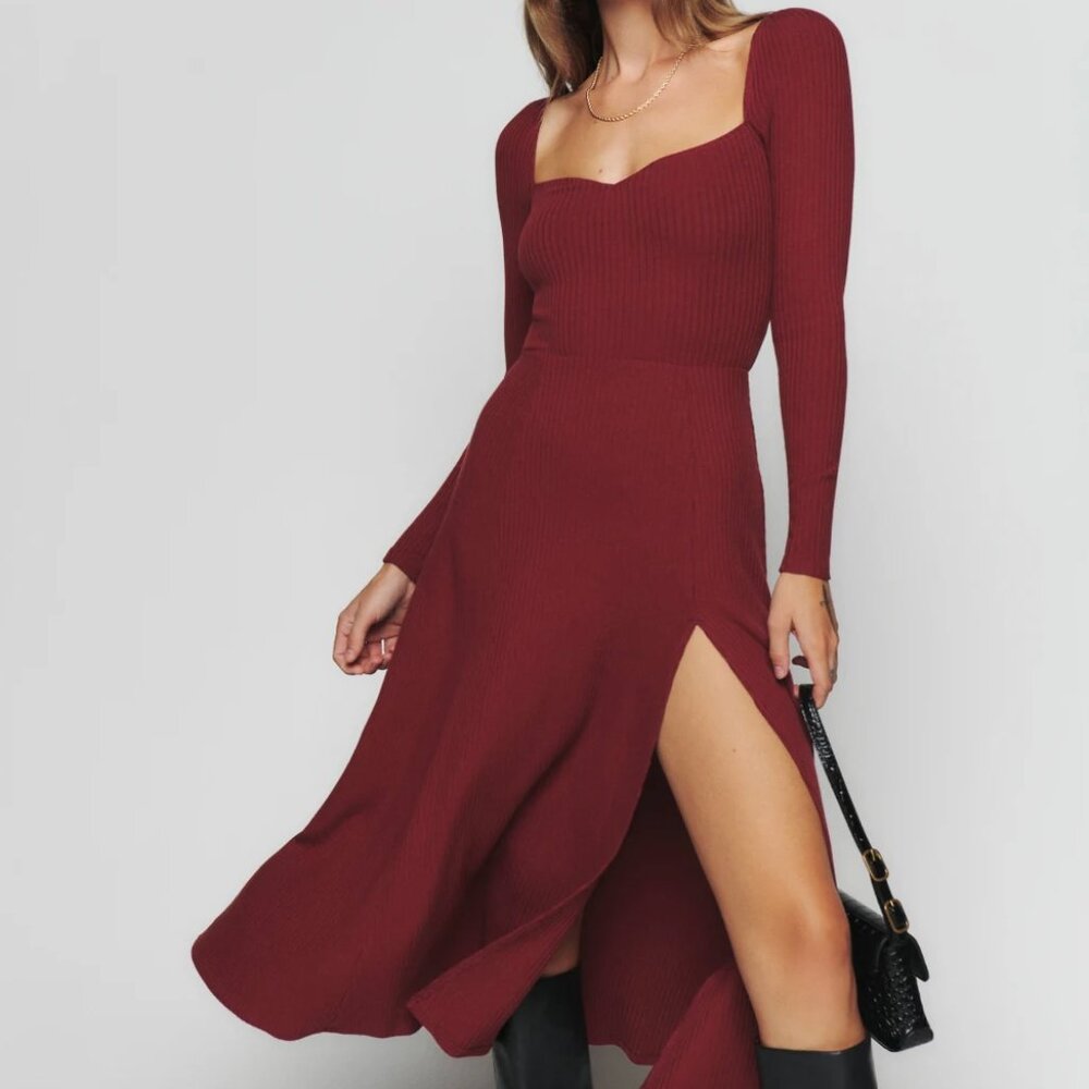 Reformation Banks Knit Dress